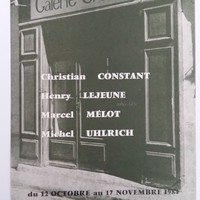 Affiche pour l'exposition Salon-de-Provence , à la Galerie G. Goubin (l'Isle-Sur-La-Sorgue) , du 12 octobre au 17 novembre 1984